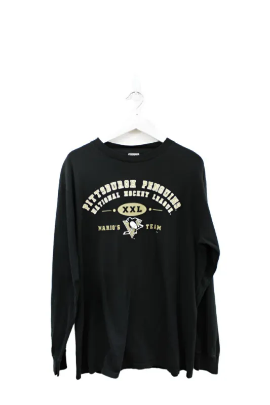 Z - Vintage NHL Pittsburgh Penguins Mario's Team Long Sleeve Tee sold by HG Vintage