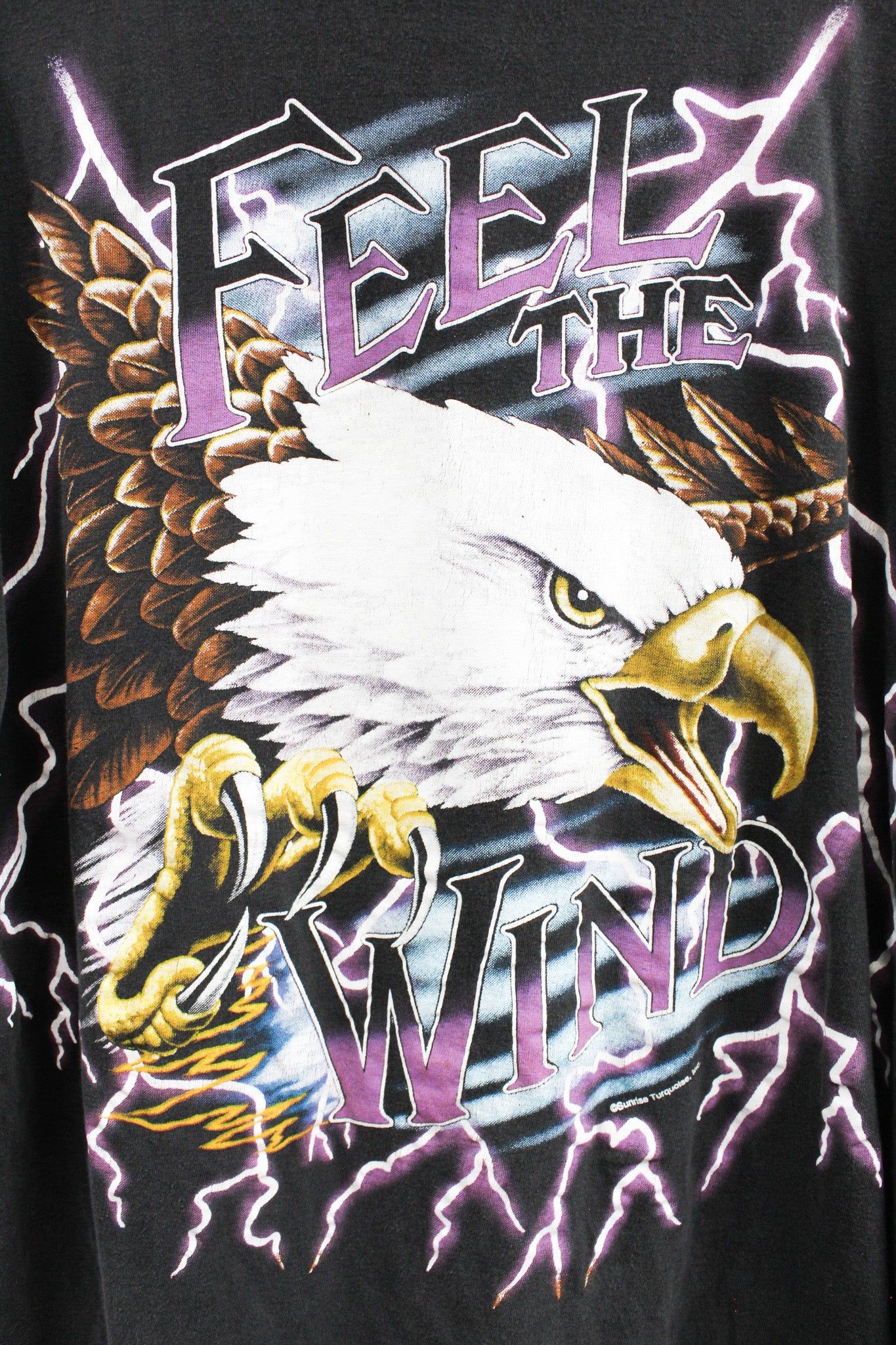Vintage Eagle & Lightning Free The Wind Tee sold by HG Vintage product image thumbnail 2