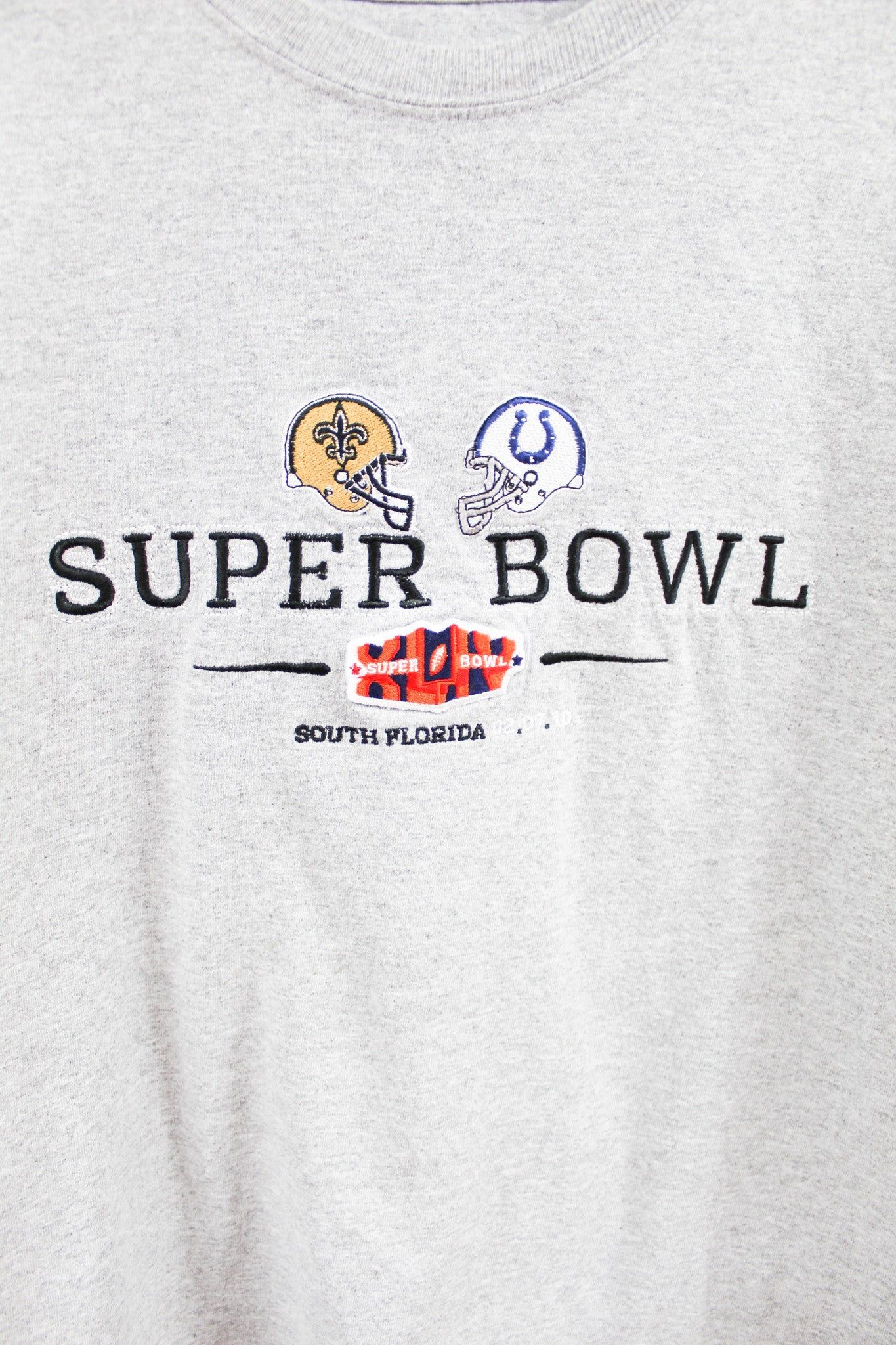 NFL 2010 Super Bowl Saints Vs Colt Embroidered Tee sold by HG Vintage product image thumbnail 2
