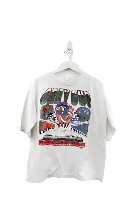Z- Vintage 1994 Stampeders Vs Lions Grey Cup CFL Single Stitch Tee sold by HG Vintage