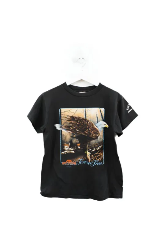 Z- Vintage 3D Emblem Eagle Down To Earth Forever Free Single Stitch Tee sold by HG Vintage
