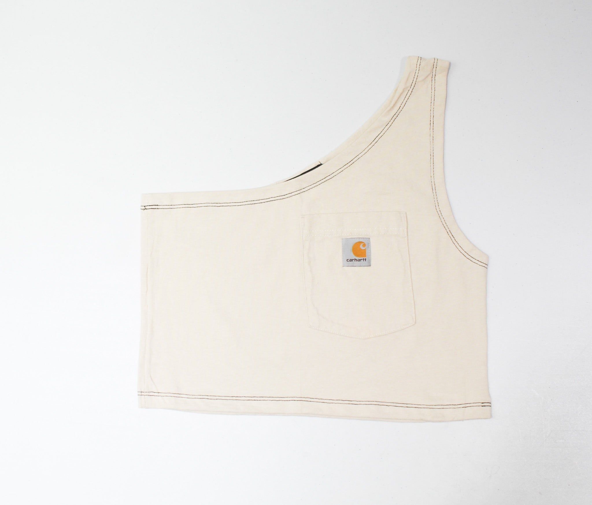 Haus Of Mojo Vintage Reworked Carhartt One Shoulder Cropped Top sold by HG Vintage