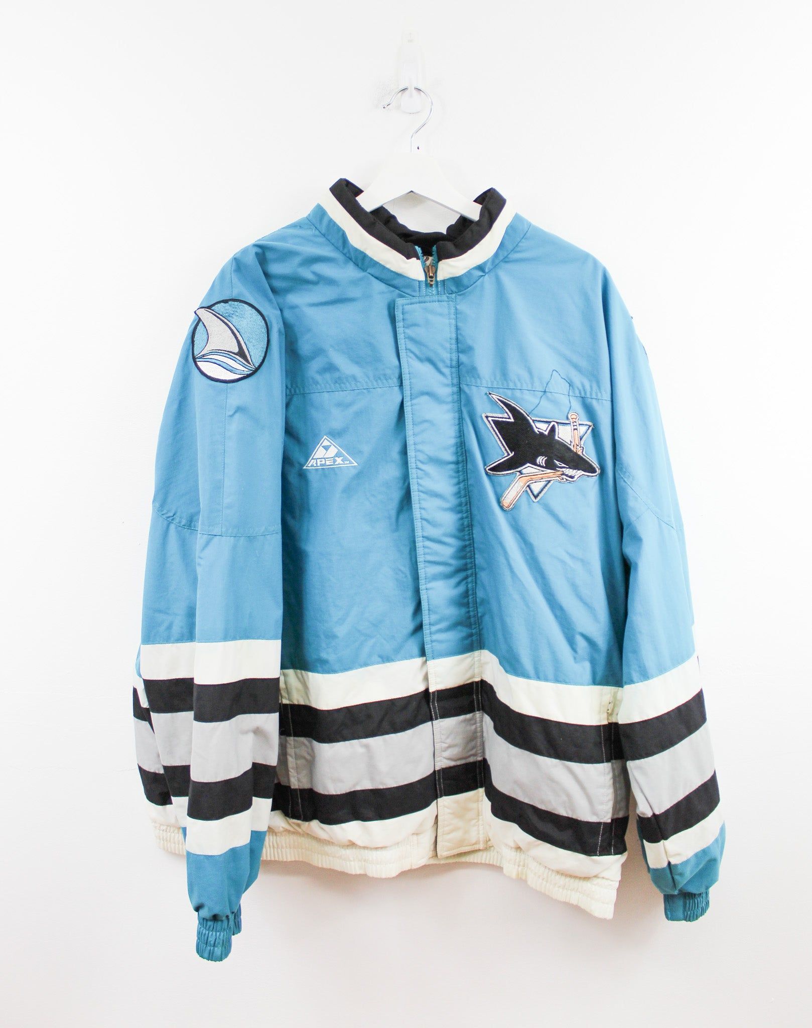 Vintage Apex One NHL San Jose Sharks Zip Up jkt sold by HG Vintage