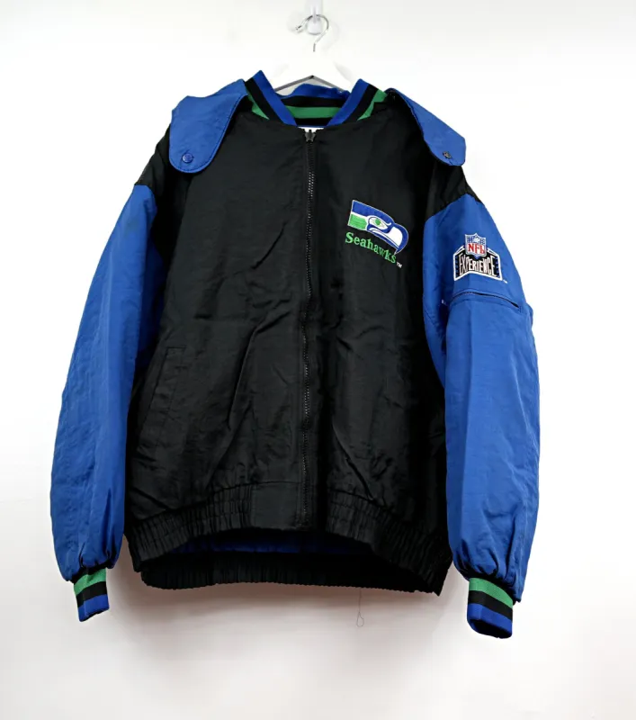Seattle Seahawks Embroidered Vintage NFL Reversible Jacket sold by HG Vintage