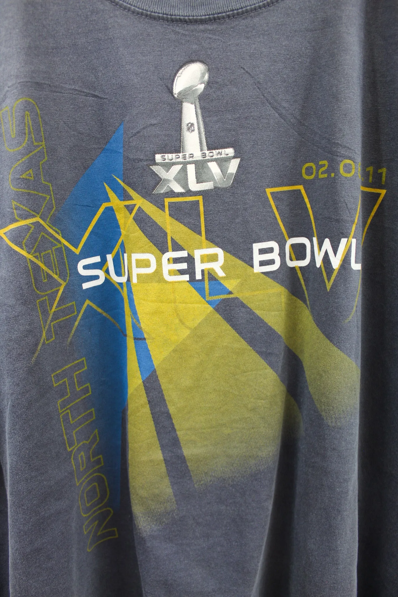 X - NFL 2011 SuperBowl 45 North Texas Tee sold by HG Vintage product image thumbnail 2