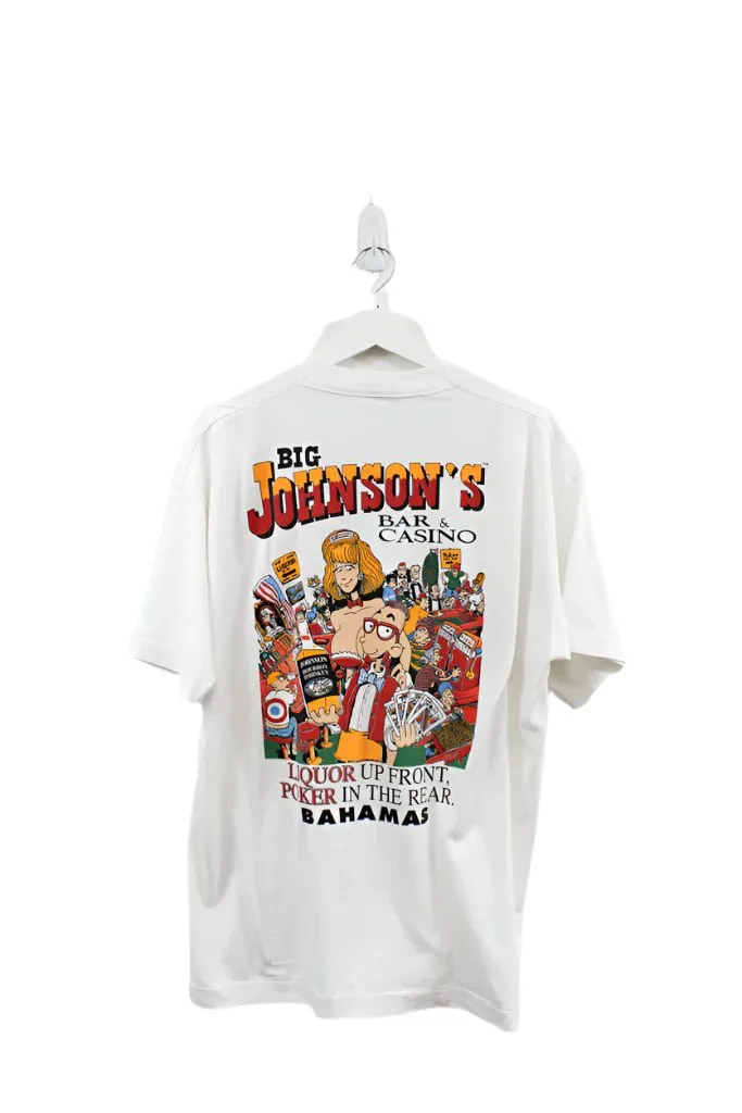 Z- Vintage 1992 Big Johnson's Bar & Casino Bahamas Graphic Single Stitch Tee sold by HG Vintage product image thumbnail 4