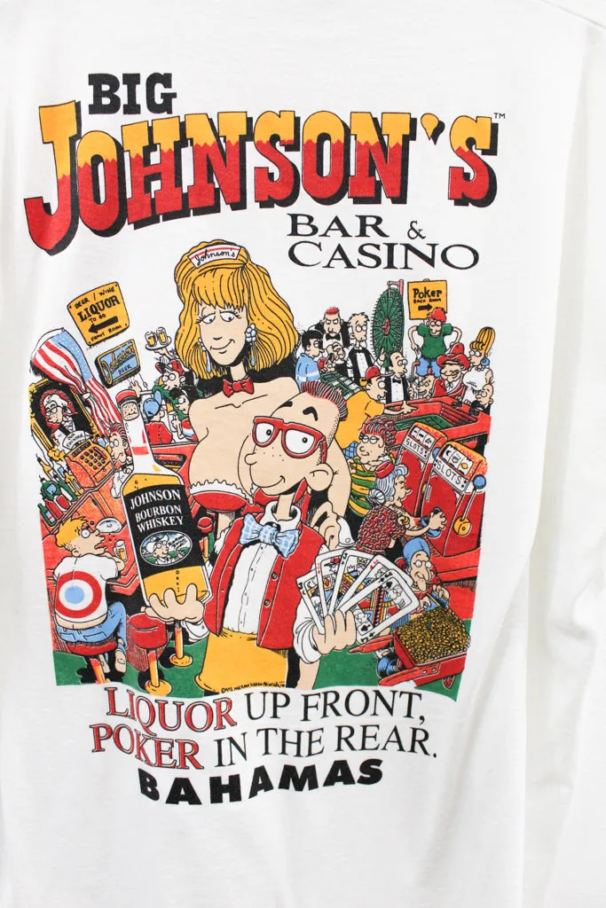 Z- Vintage 1992 Big Johnson's Bar & Casino Bahamas Graphic Single Stitch Tee sold by HG Vintage product image thumbnail 5