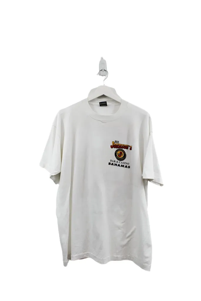 Z- Vintage 1992 Big Johnson's Bar & Casino Bahamas Graphic Single Stitch Tee sold by HG Vintage