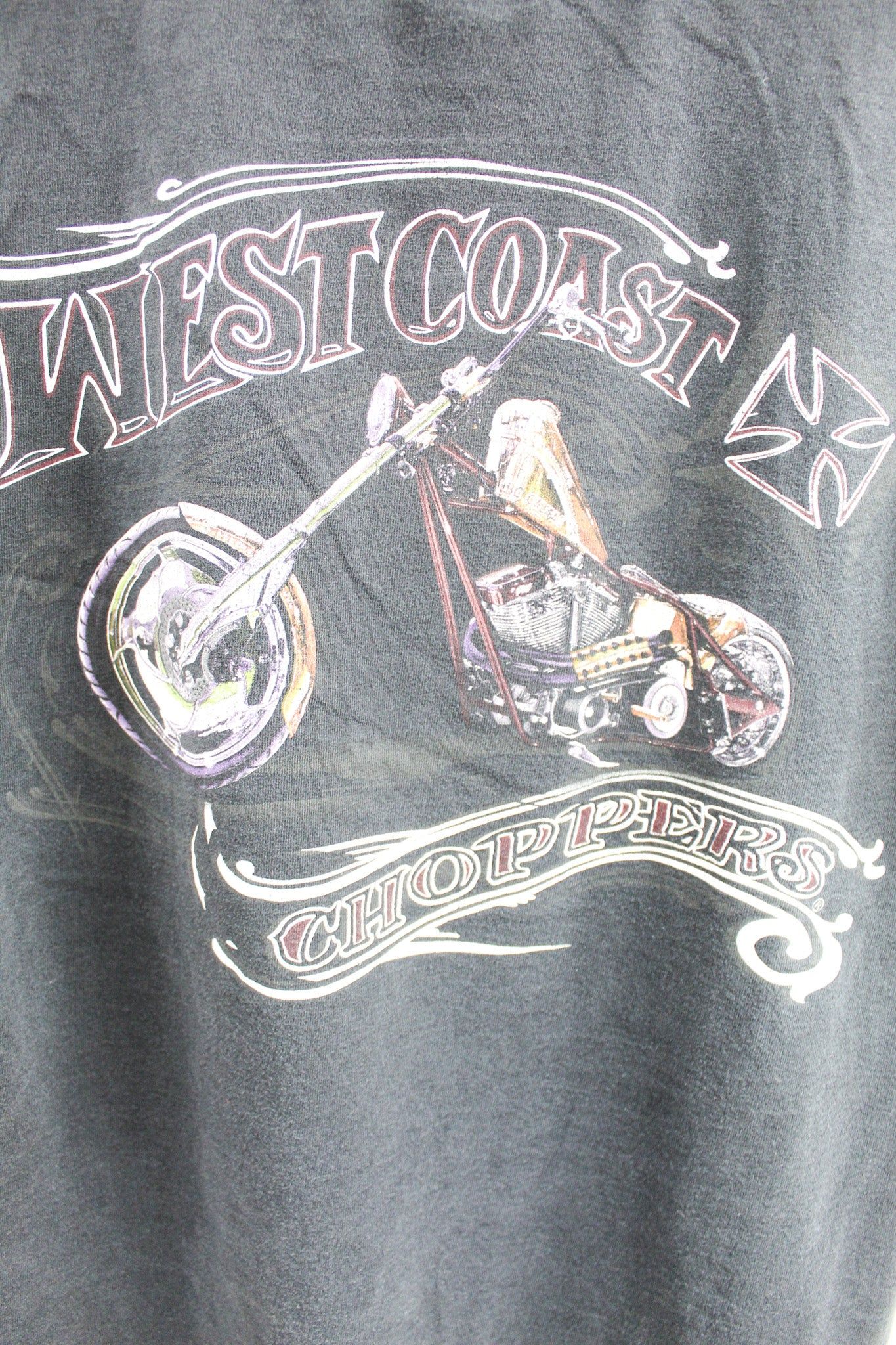 Vintage West Coast Chopper Bike Tee sold by HG Vintage product image thumbnail 4
