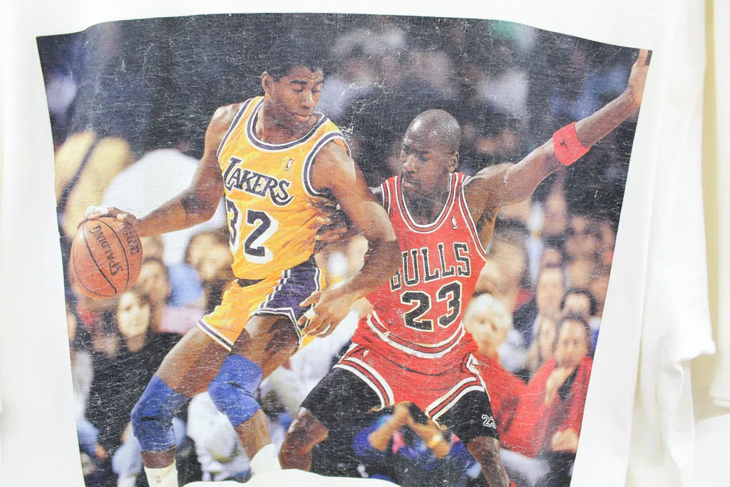Z - Vintage Player Of The Year NBA Magic Johnson & Michael Jordan Picture Tee sold by HG Vintage product image thumbnail 2