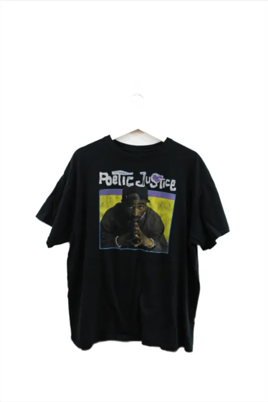 X - Poetic Justice Tupac Picture Tee sold by HG Vintage