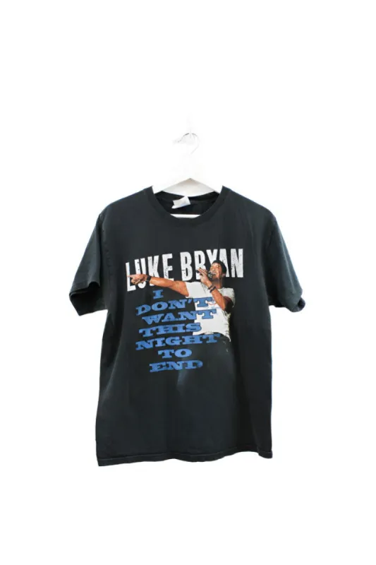 Z - 2018 Luke Bryan I Don't Want This Night To End Tour Hanes Heavyweight Tee sold by HG Vintage