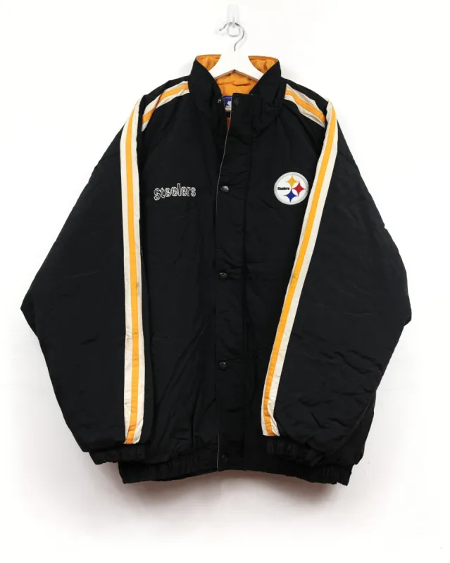 Pittsburgh Steelers Vintage NFL Full Zip Starter Jacket sold by HG Vintage
