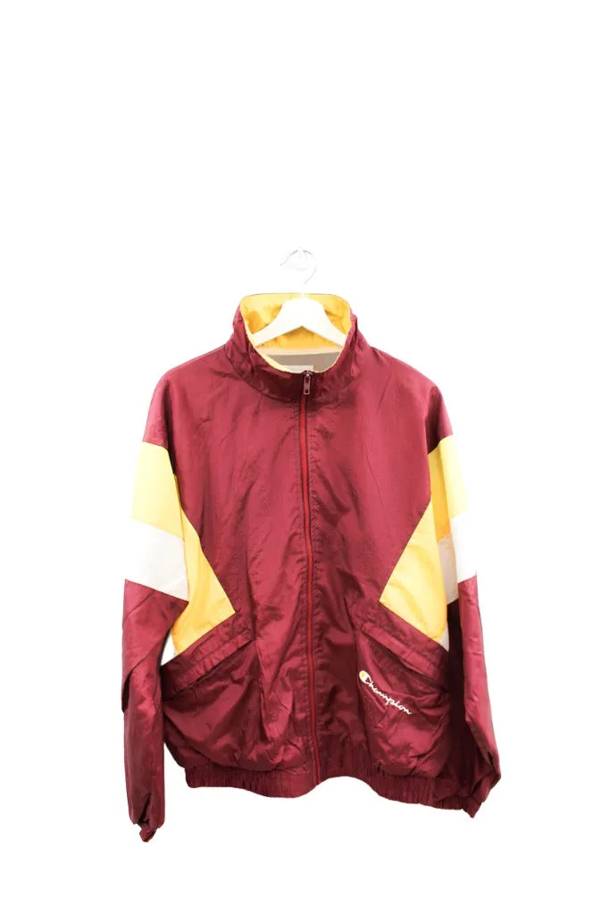 Z - Vintage Champions Embroidered Script Nylon Windbreaker sold by HG Vintage
