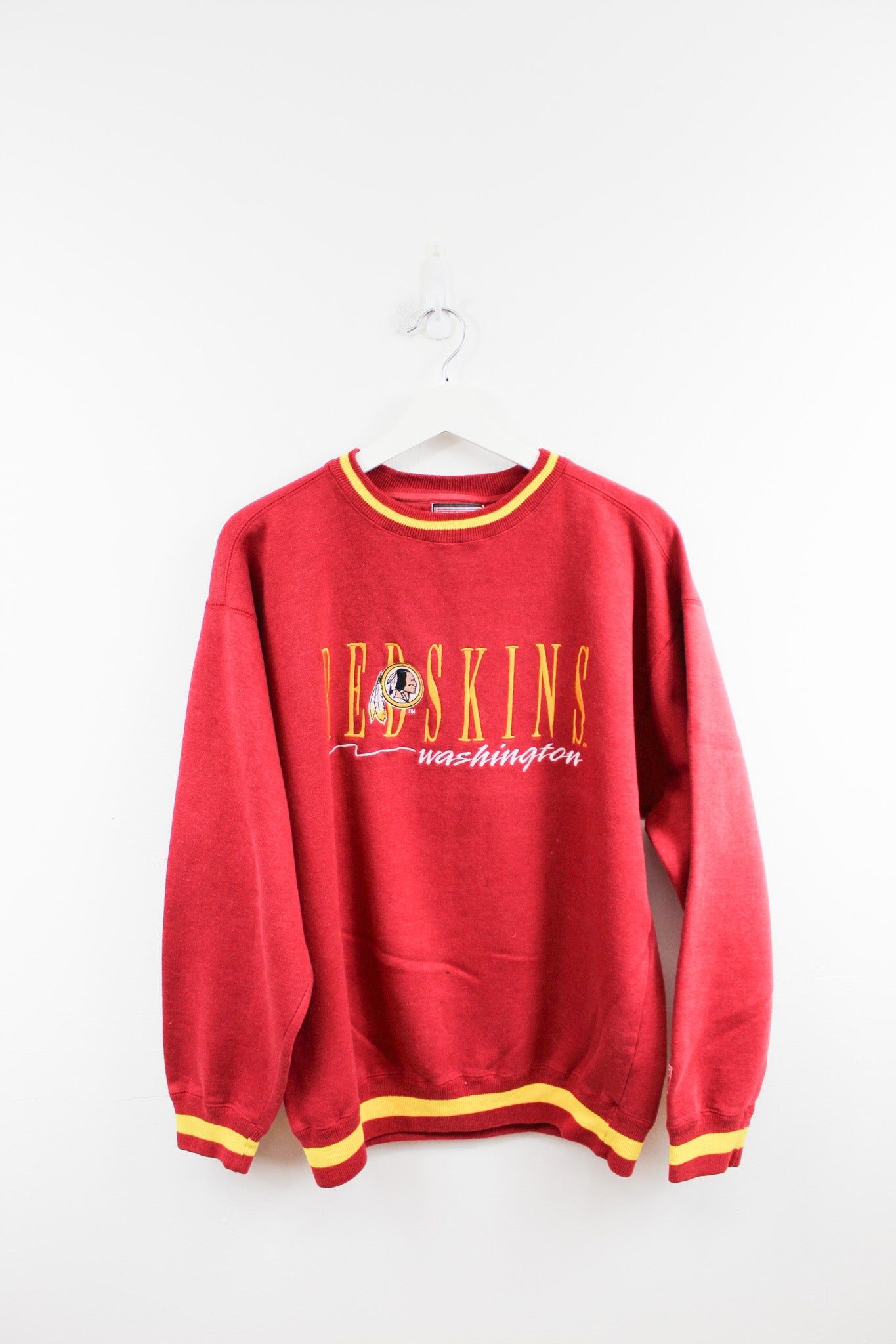 Logo 7 X NFL Washington Football Team Embroidered Crewneck sold by HG Vintage