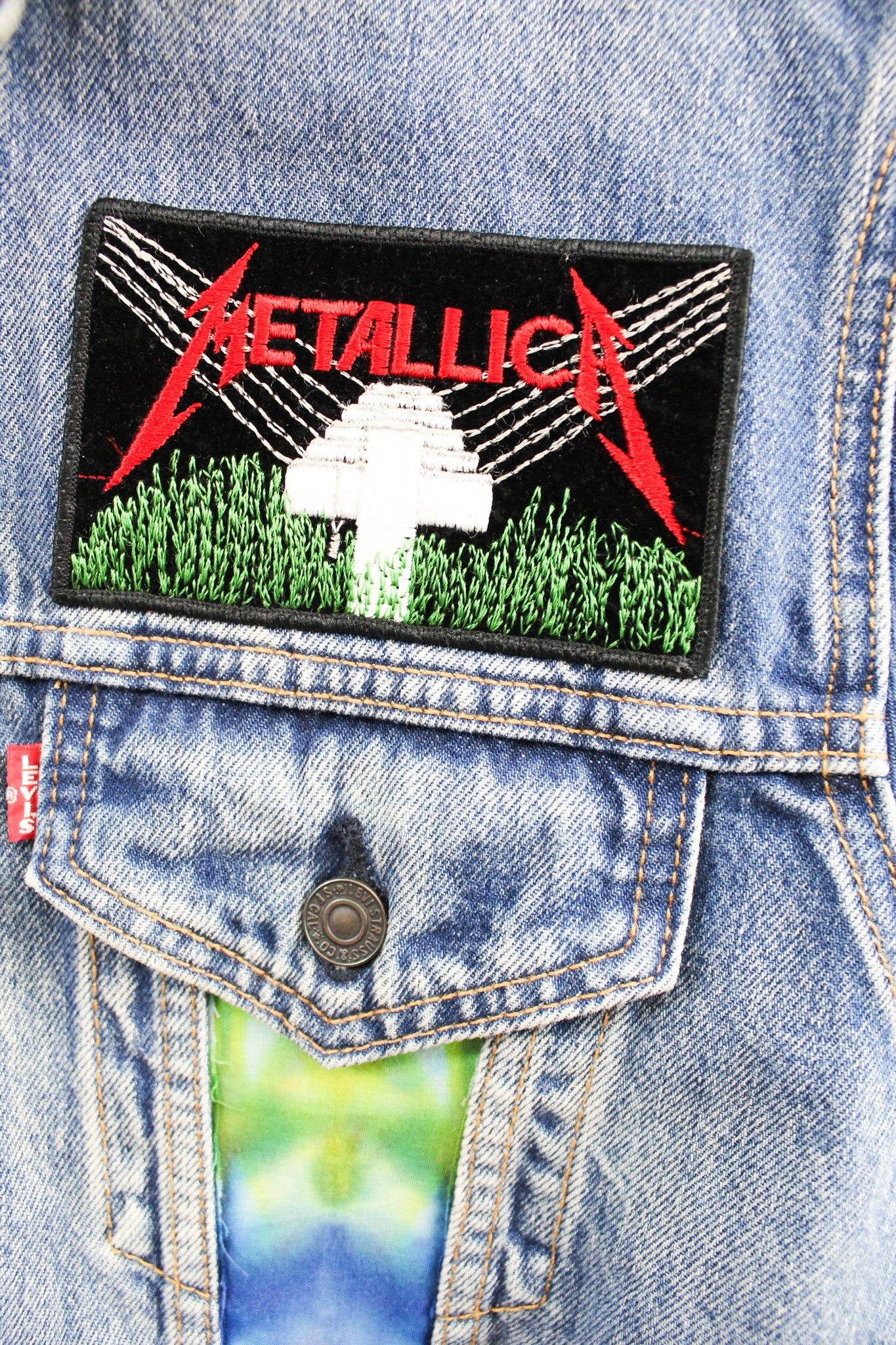 Haus Of Mojo Custom Reworked Levi's Denim Jacket Slayer sold by HG Vintage product image thumbnail 12