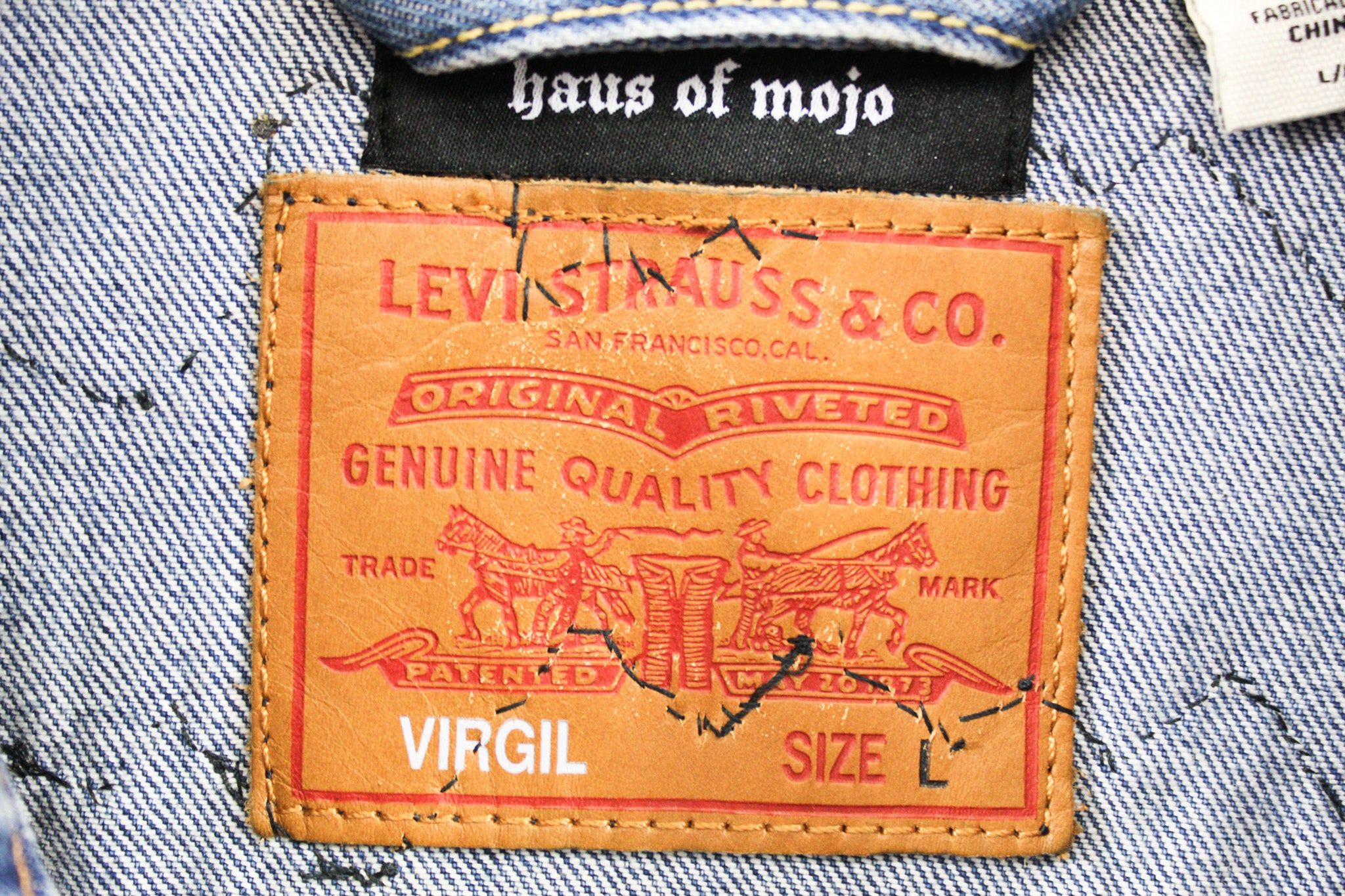 Haus Of Mojo Custom Reworked Levi's Denim Jacket Slayer sold by HG Vintage product image thumbnail 14