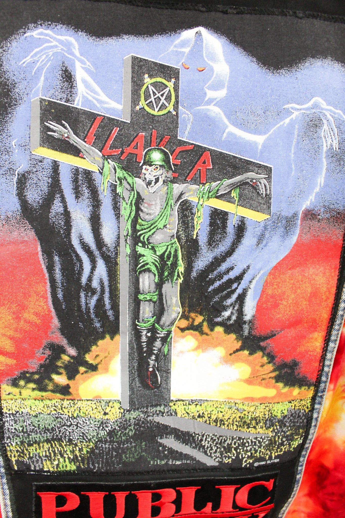 Haus Of Mojo Custom Reworked Levi's Denim Jacket Slayer sold by HG Vintage product image thumbnail 6