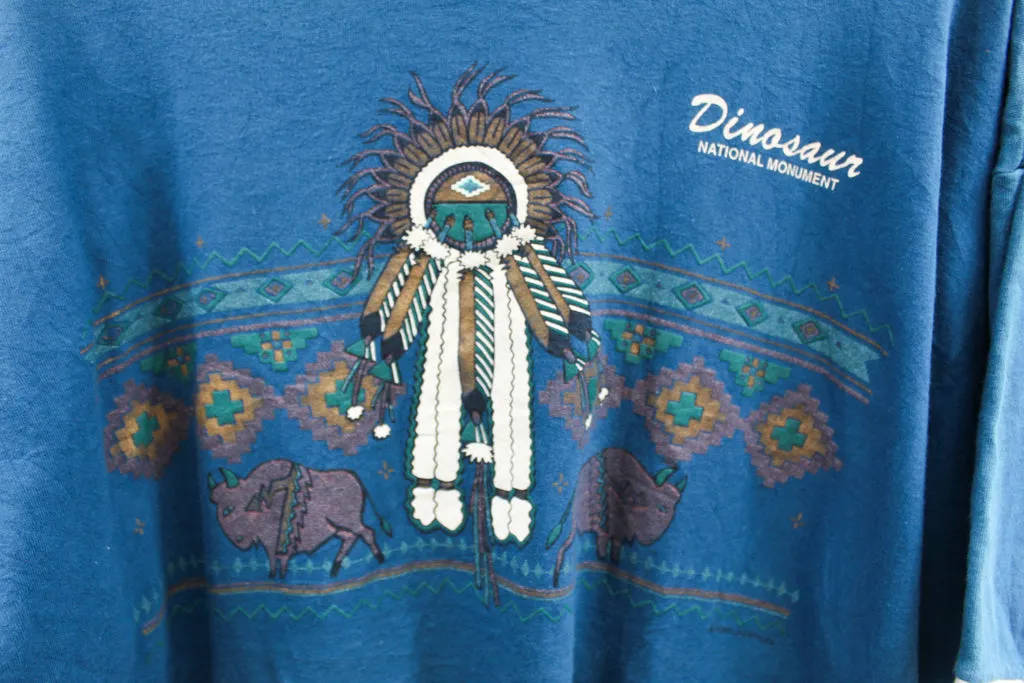 Z - Vintage 1992 Dinosaur Monument & Bisons Signal Sports Tag Tee sold by HG Vintage product image thumbnail 2