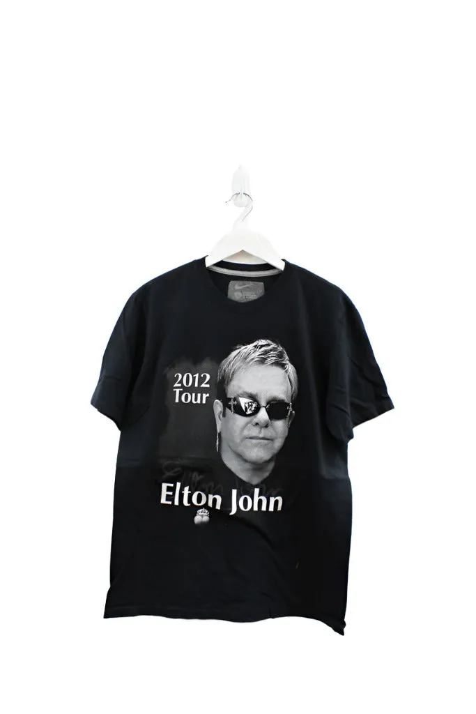 Z - 2012 Elton John Tour Picture Nike Tag Tee sold by HG Vintage