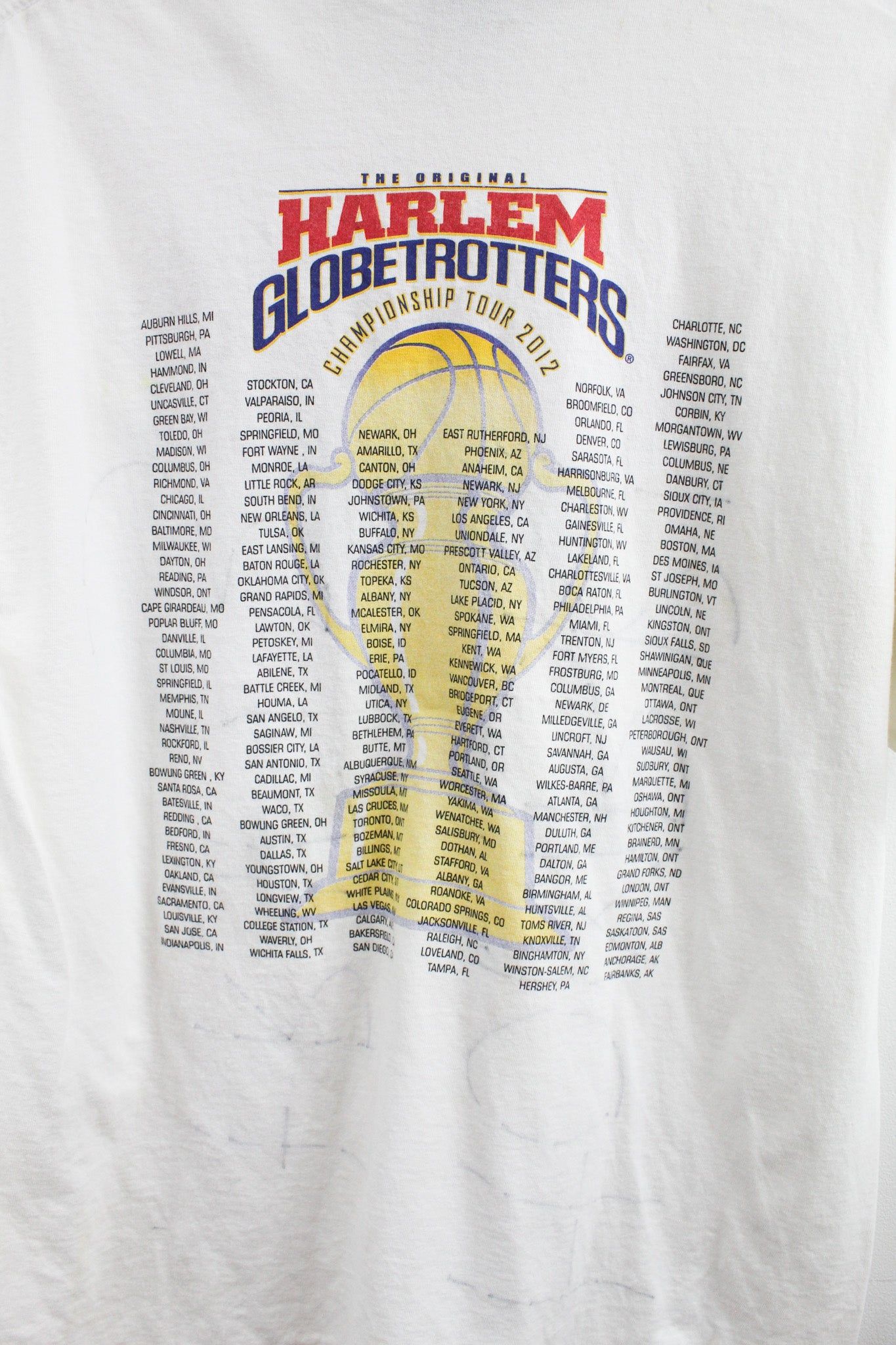 Harlem Globetrotters 2012 Tour Tee sold by HG Vintage product image thumbnail 4