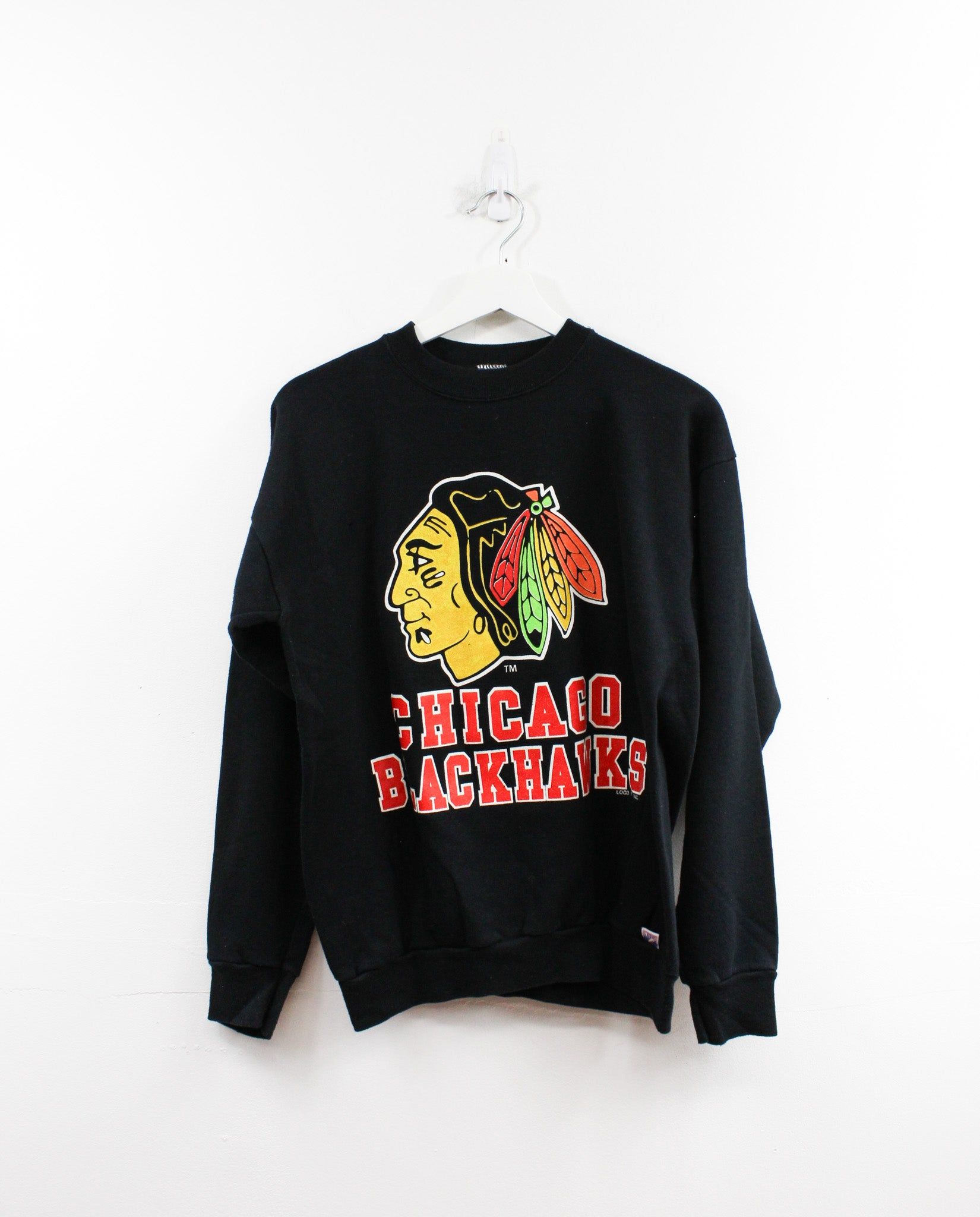 Vintage Logo7 NHL Chicago Blackhawks Logo Crewneck sold by HG Vintage