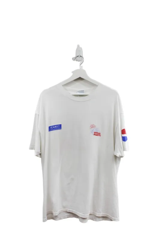 Z - Vintage Single Stitch Hyatt's World Largest Office Party Hanes Beefy Tee sold by HG Vintage