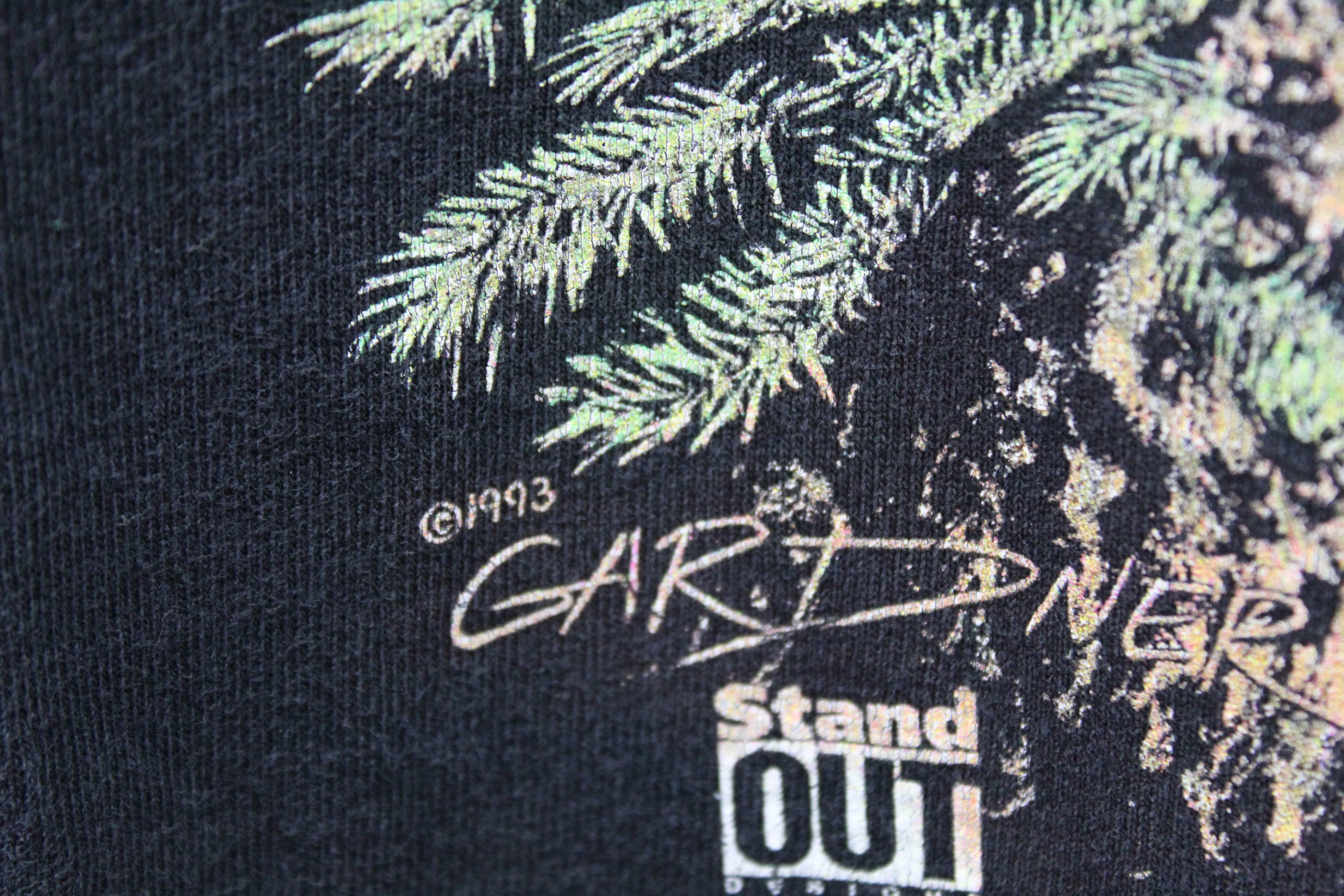 X - Vintage 1993 Eagle Flying Over Moon & Forest & Hidden Eagles Tee sold by HG Vintage product image thumbnail 3