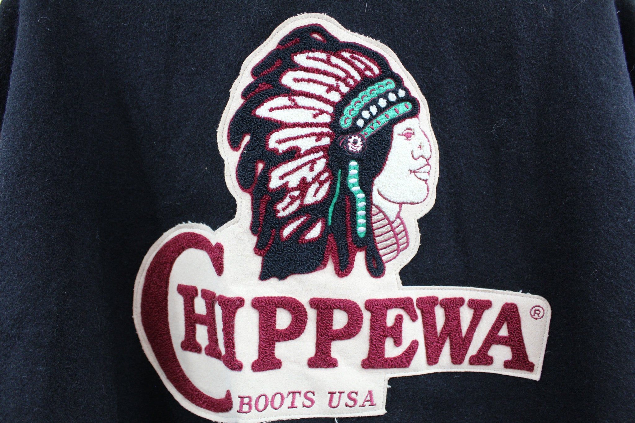 Vintage Chippewa Boots USA Leather Varsity Jacket sold by HG Vintage product image thumbnail 4