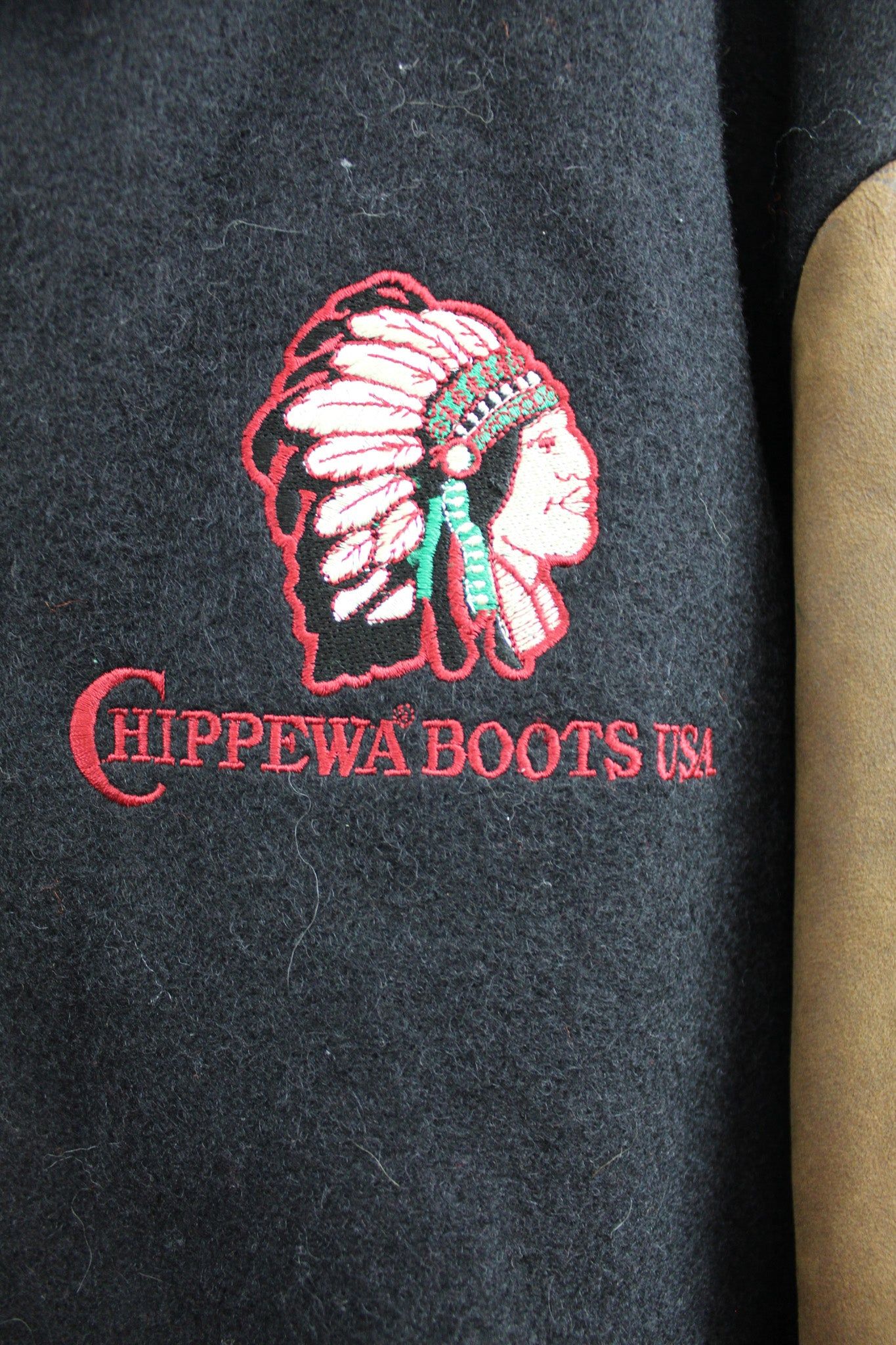 Vintage Chippewa Boots USA Leather Varsity Jacket sold by HG Vintage product image thumbnail 2