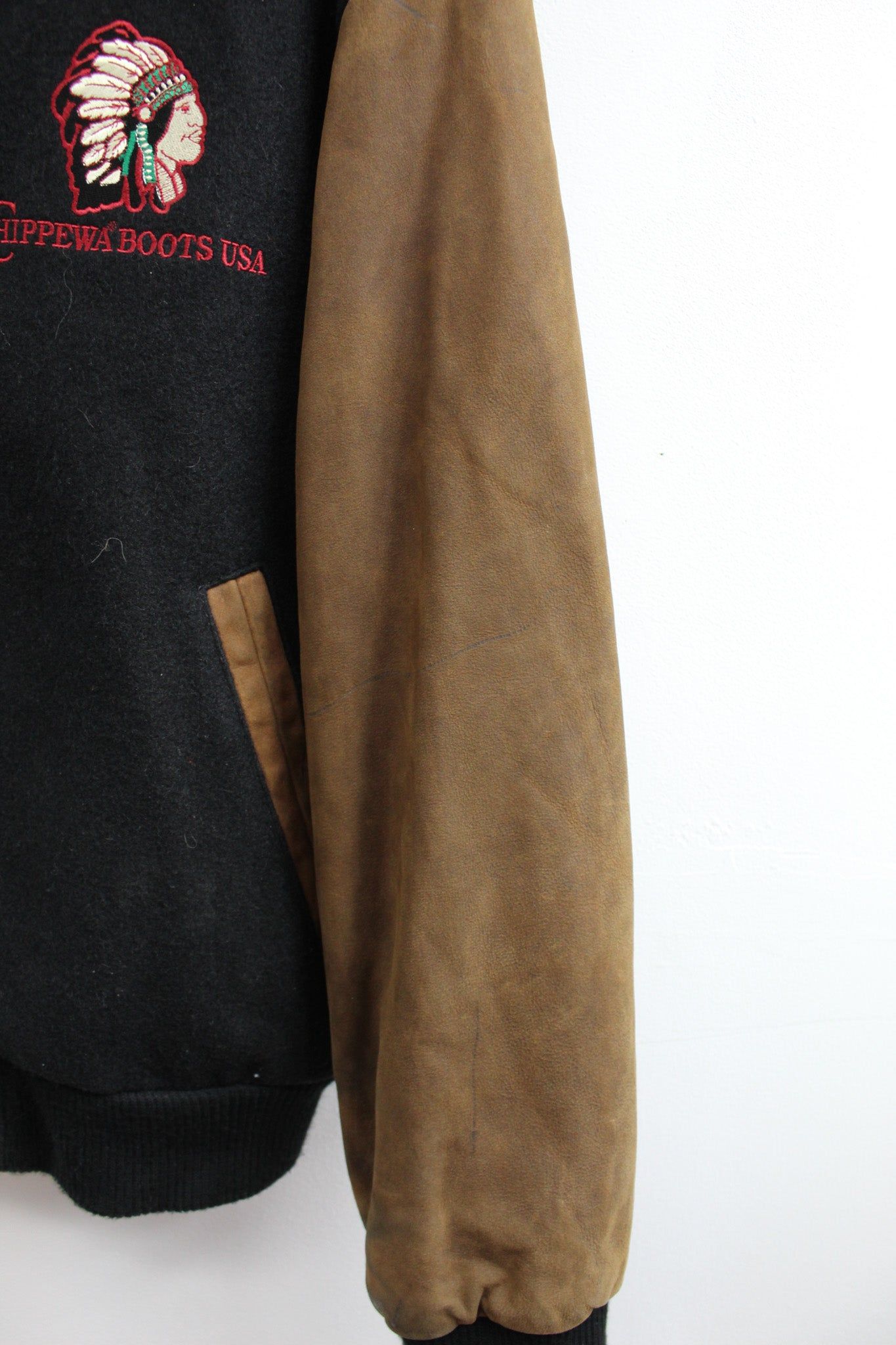 Vintage Chippewa Boots USA Leather Varsity Jacket sold by HG Vintage product image thumbnail 5