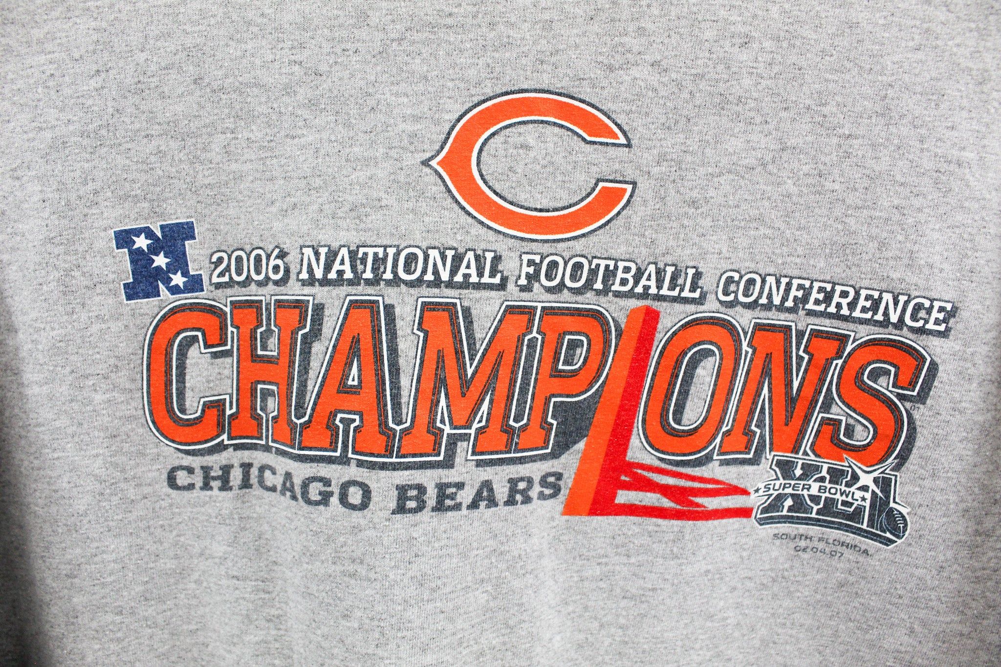 Vintage NFL 06' Chicago Bear NFC Champ Long Sleeve Tee sold by HG Vintage product image thumbnail 2