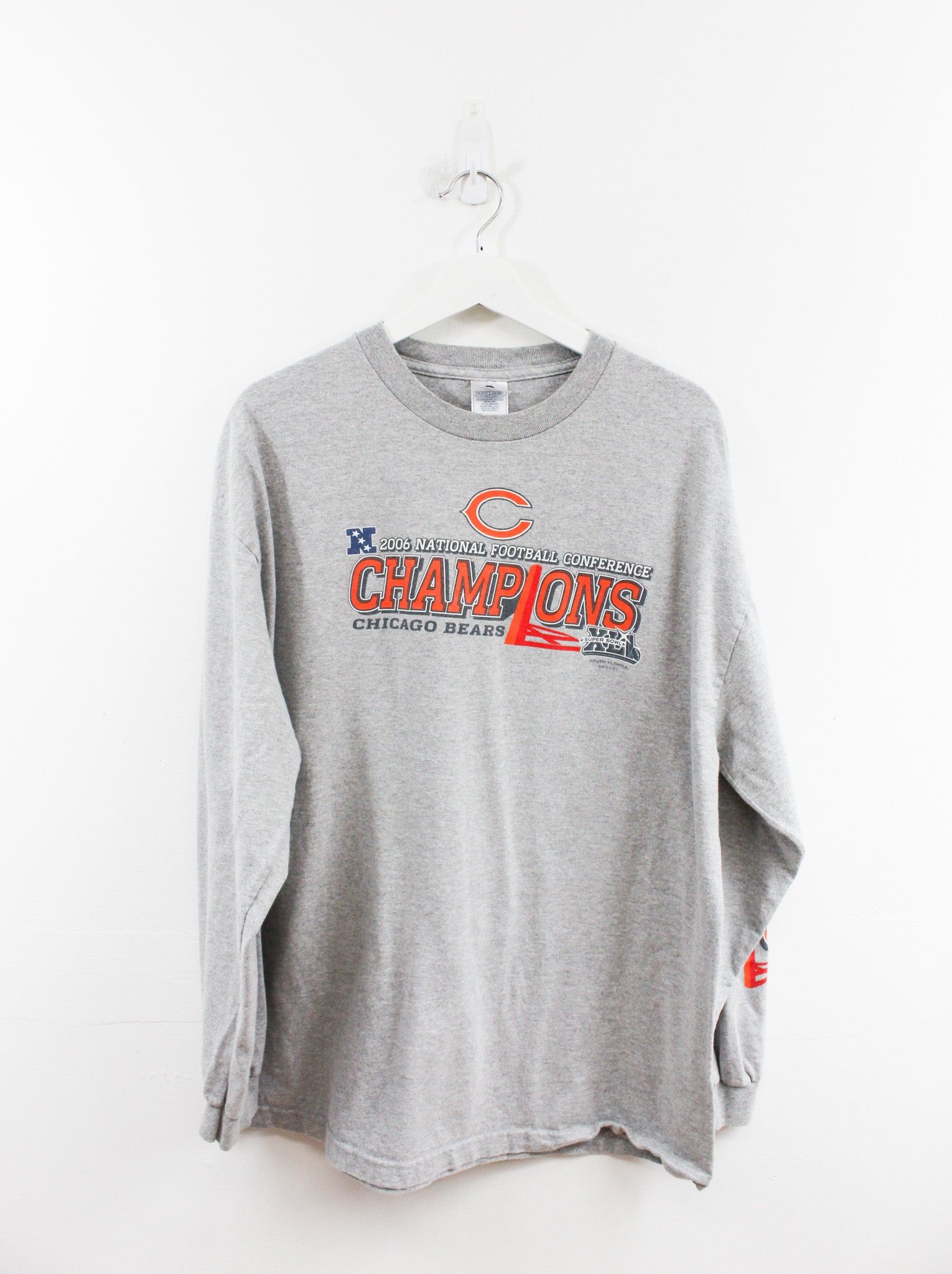 Vintage NFL 06' Chicago Bear NFC Champ Long Sleeve Tee sold by HG Vintage