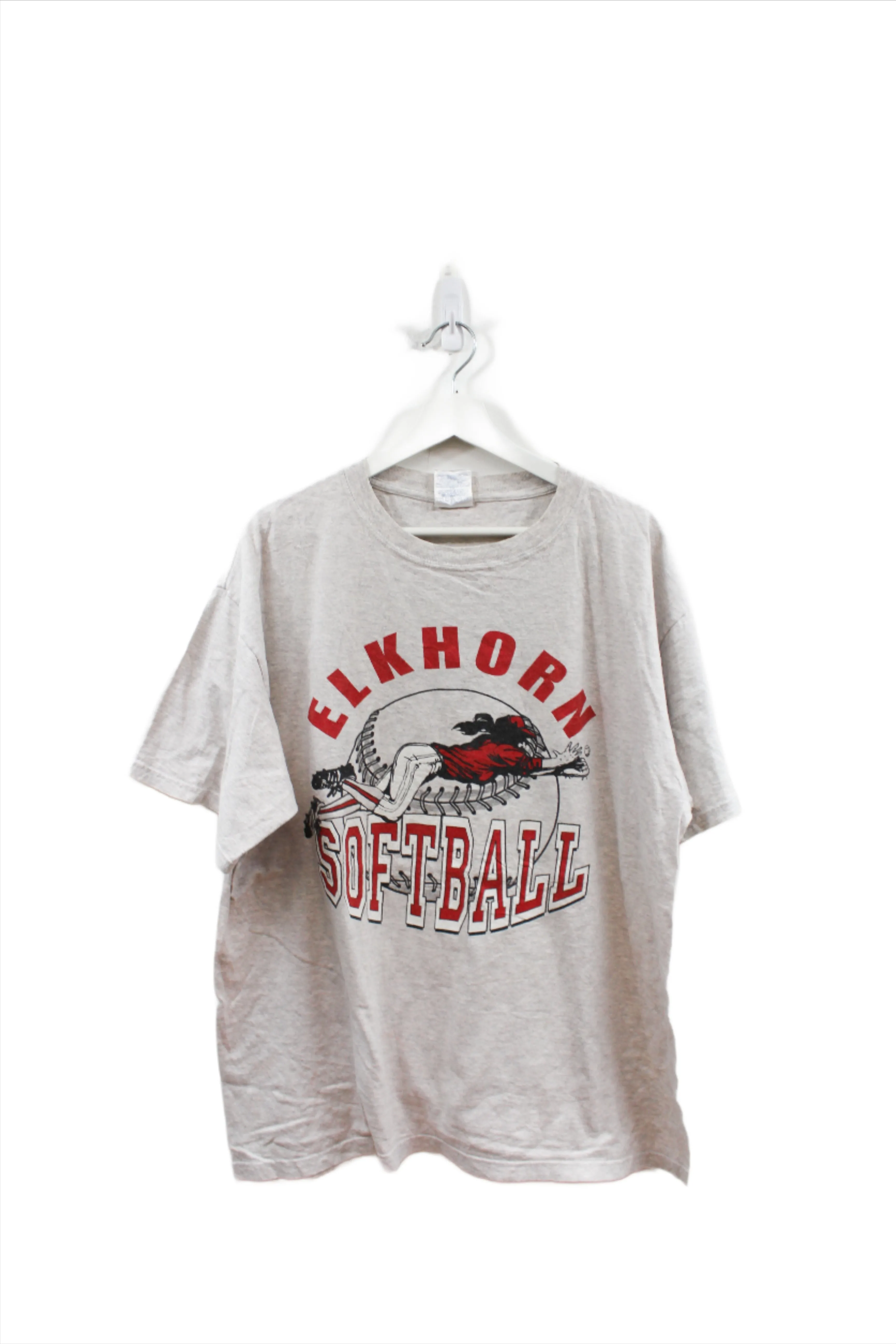 X - Vintage Elkhorn Softball Graphic Tee sold by HG Vintage