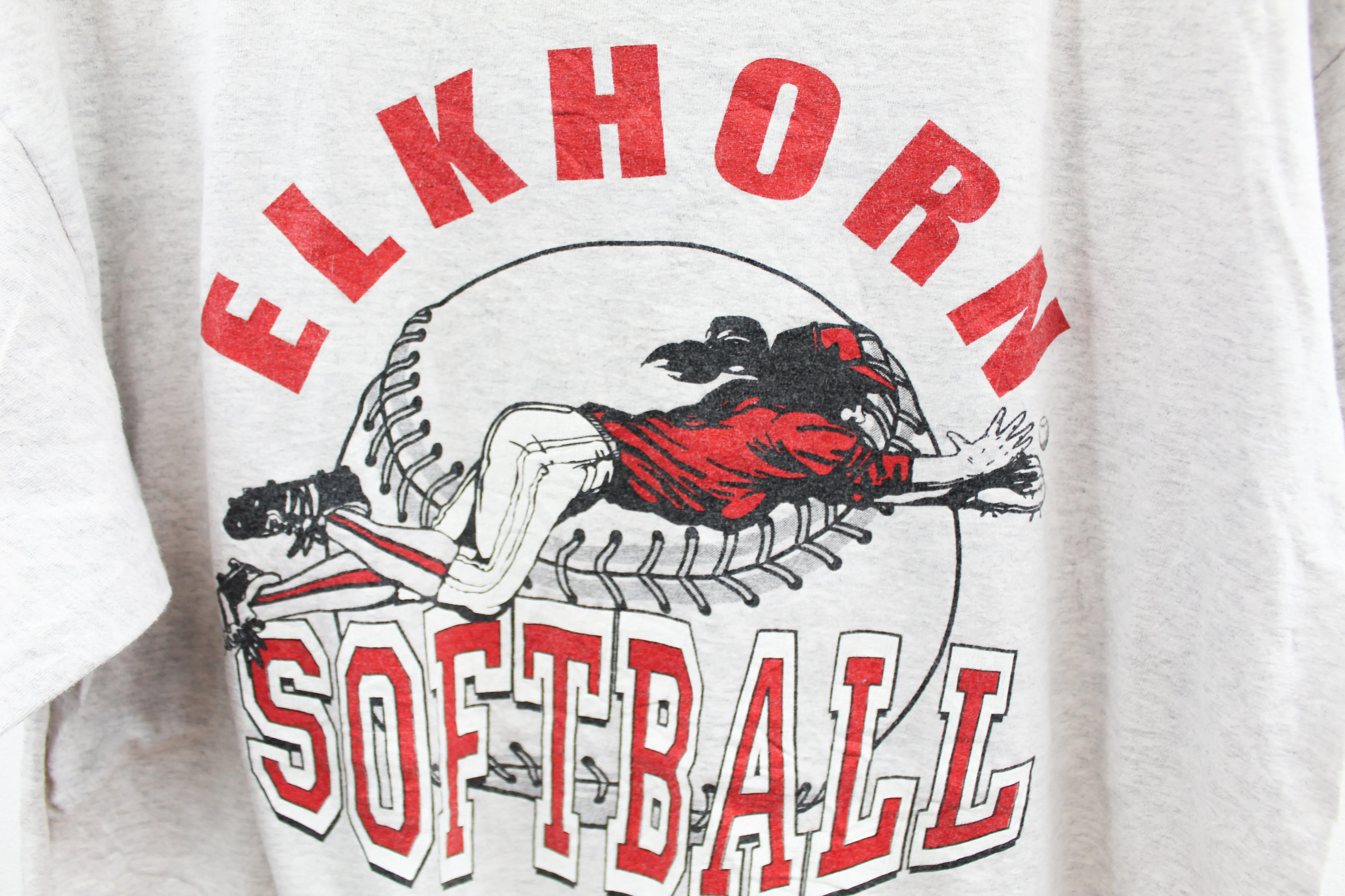 X - Vintage Elkhorn Softball Graphic Tee sold by HG Vintage product image thumbnail 2