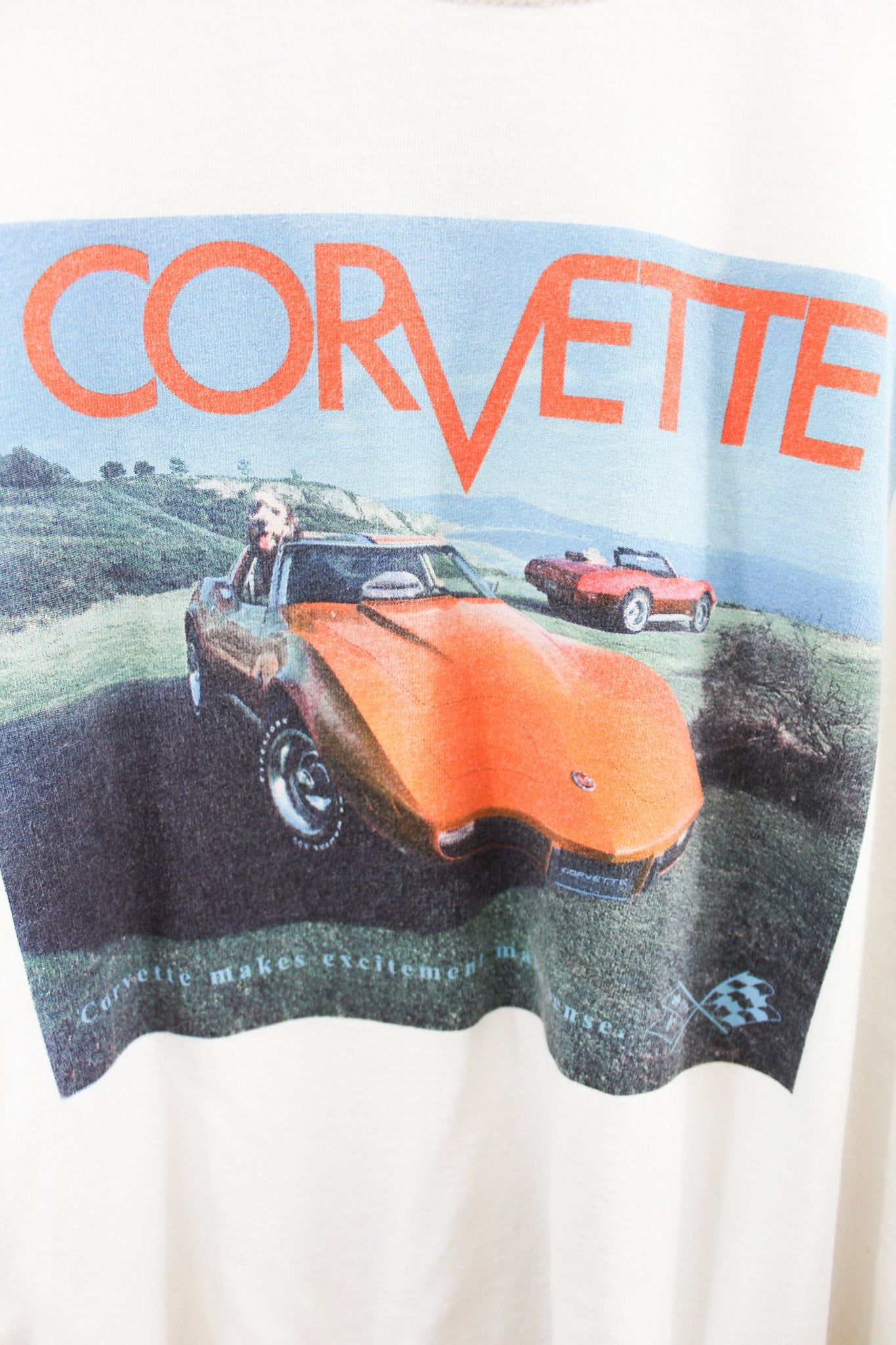 CC- Corvette Picture Long Sleeve Tee sold by HG Vintage product image thumbnail 2