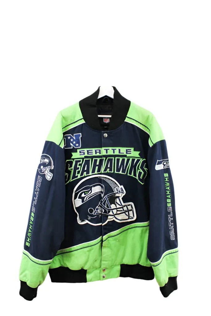 Z- Seahawks Emb Helmet & Logo NFL Bomber Jacket sold by HG Vintage