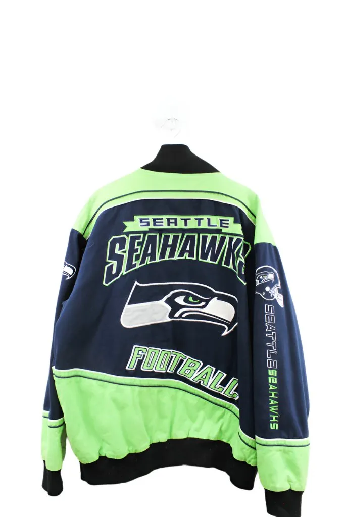 Z- Seahawks Emb Helmet & Logo NFL Bomber Jacket sold by HG Vintage product image thumbnail 5