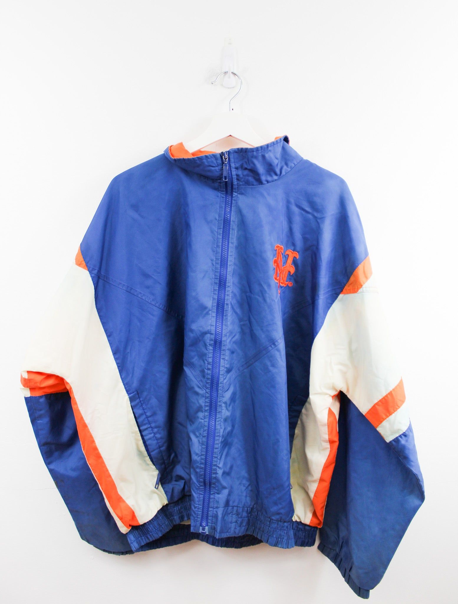 Vintage Starter X MLB Mets Zip Up Windbreaker sold by HG Vintage