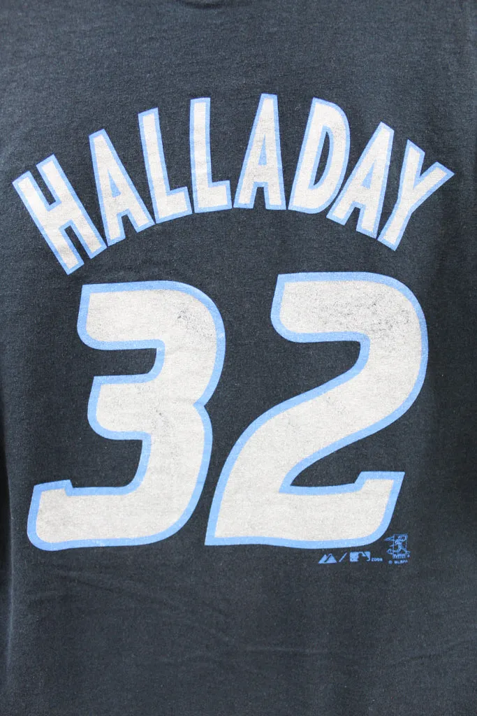 Z- Vintage 2008 Blue Jays Roy Halladay Picture Majestic MLB Tee sold by HG Vintage product image thumbnail 4
