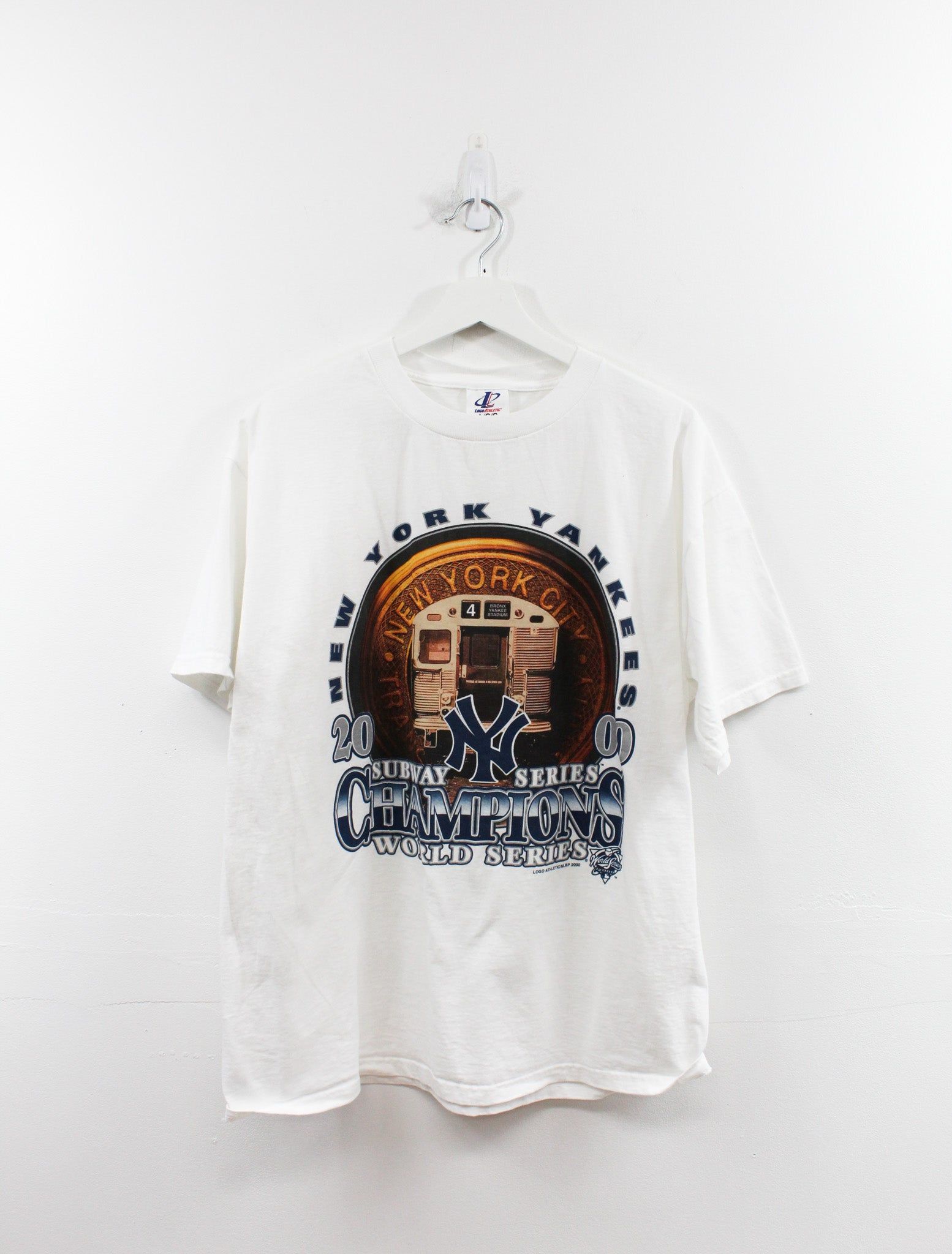 Vintage Logo Athletic MLB New York Yankees 2000 World Series Champ Tee sold by HG Vintage