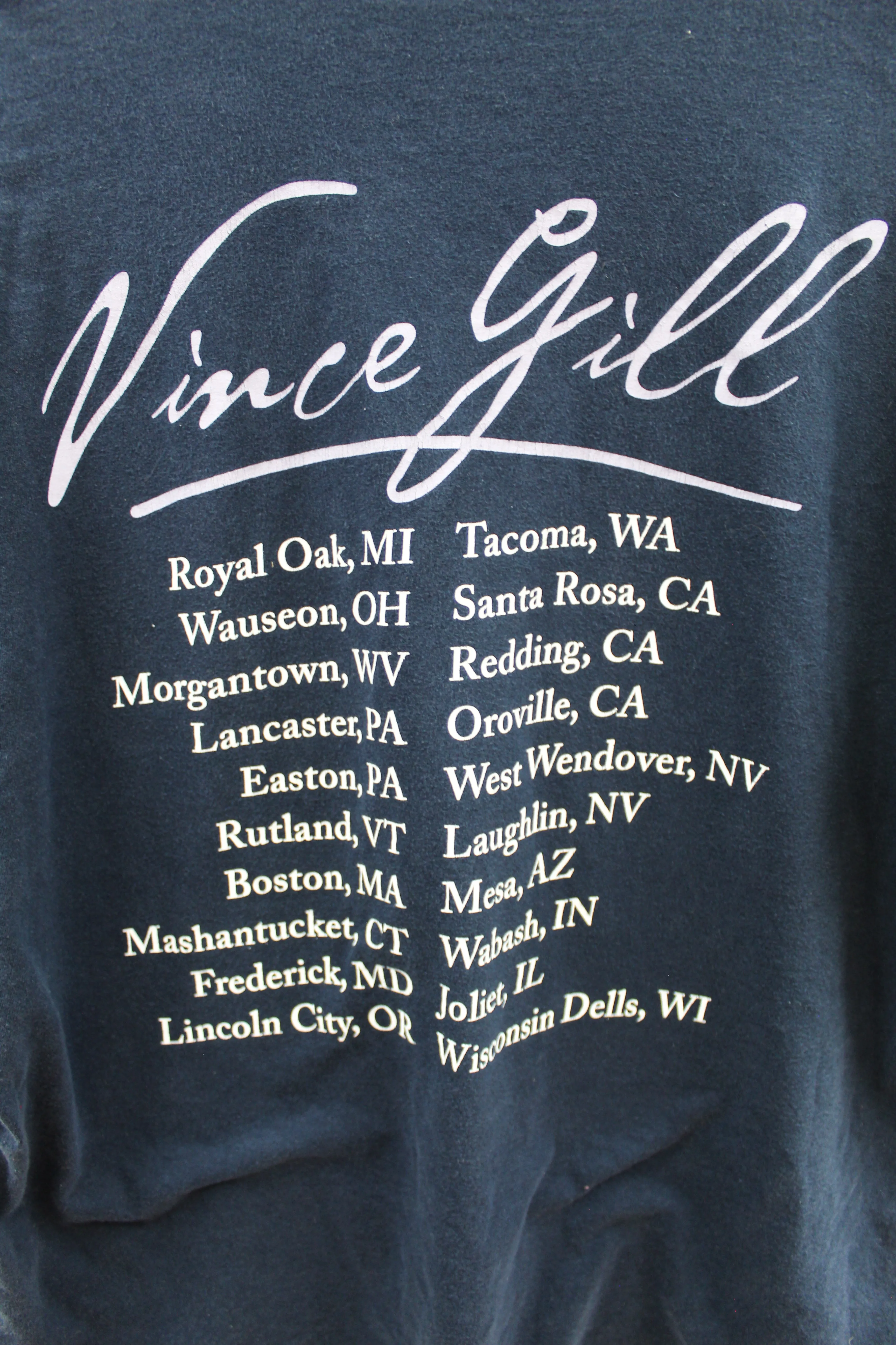 Z - Vintage Vince Gill Tour Picture Tee sold by HG Vintage product image thumbnail 4
