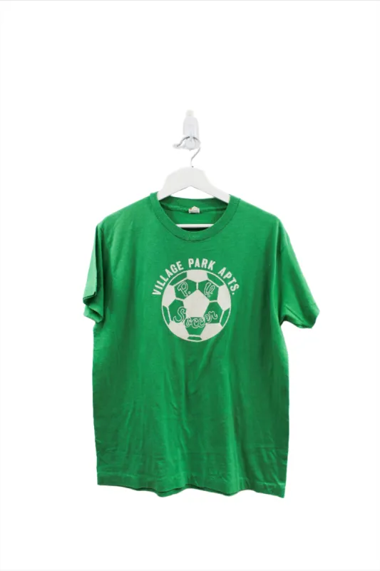 Z - Vintage Single Stitch Village Park Apts. Soccer Team Screen Star Tag tee sold by HG Vintage