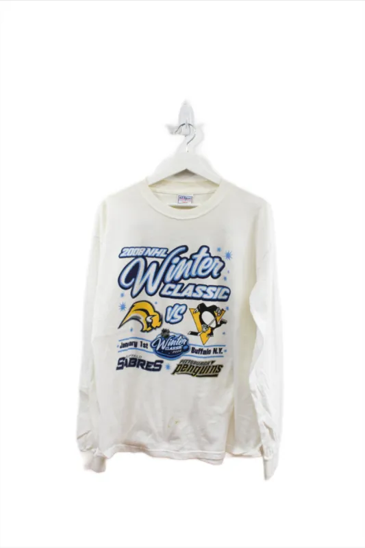 X - 2008 NHL Winter Classic Buffalo Sabres Vs Pittsburgh Penguins Long Sleeve Tee made by NHL