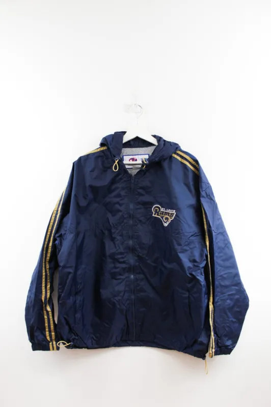 CC- Vintage NFL St. Louis Rams Nylon Windbreaker sold by HG Vintage