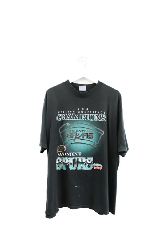 Z - Vintage Single Stitch 1999 San Antonio Spurs Western Conference Champs Tee sold by HG Vintage