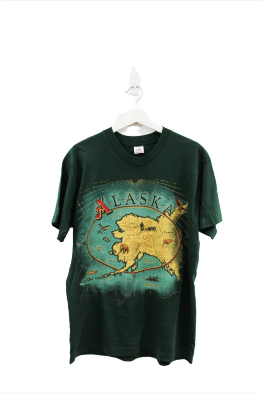 Z - Vintage Single Stitch Alaska Map & Animals Fruit Of The Loom Tag Tee sold by HG Vintage