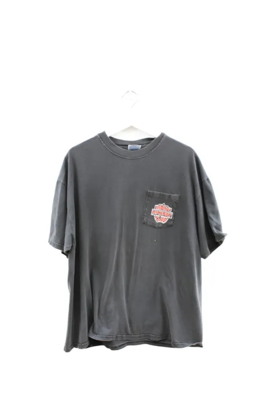 Z - Vintage 2000 Bronson Memorial Poker Run Bike Pocket Tee sold by HG Vintage