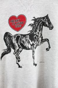 Vintage 1995 Heart Classic Horse Crewneck sold by HG Vintage