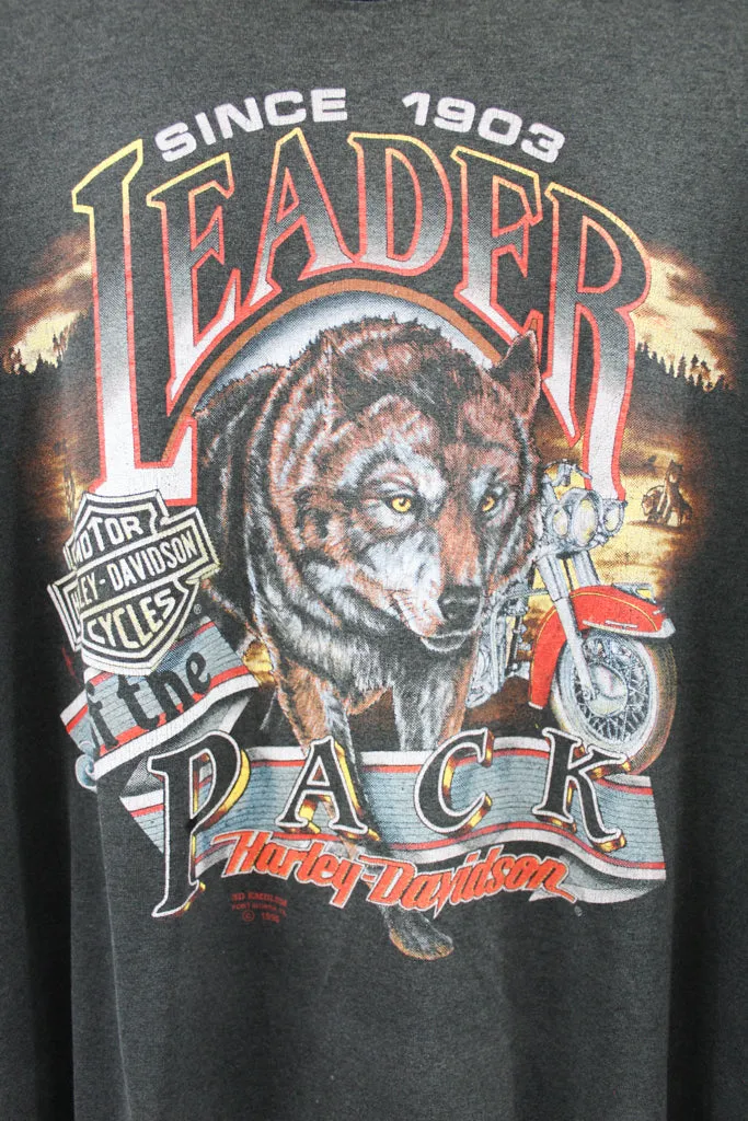 Z- Vintage 1990 3D Emblem Harley Davidson Leader Of The Pack Single Stitch Tee sold by HG Vintage product image thumbnail 2